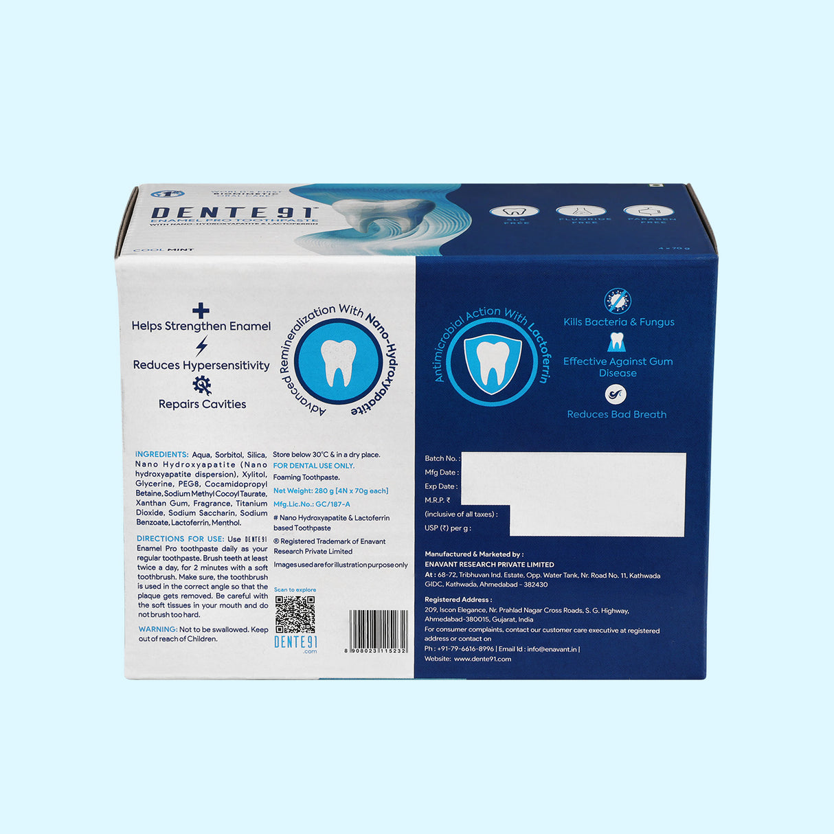 Dente91 Enamel Pro Toothpaste