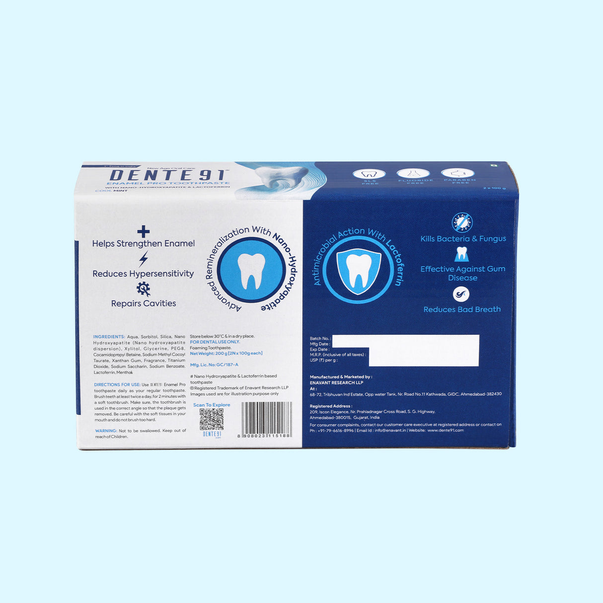 Dente91 Enamel Pro Toothpaste - Dente91