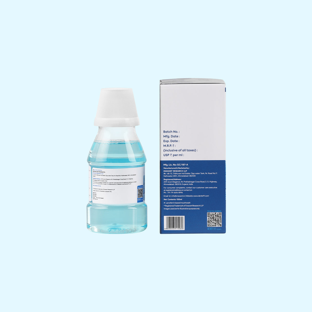 Dente91 Cool Mint Mouthwash - Dente91