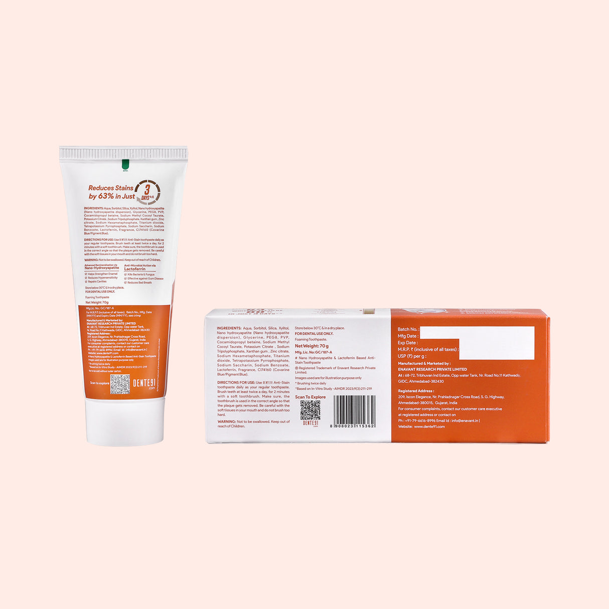 Dente91 Anti-Stain Expert Toothpaste