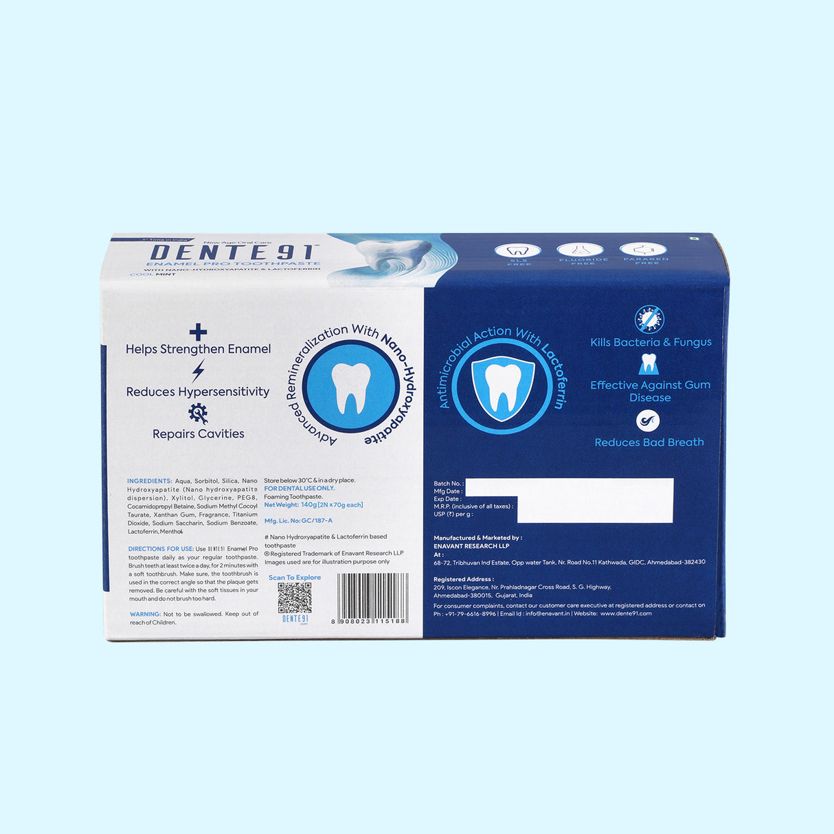 Dente91 Enamel Pro Toothpaste - Dente91