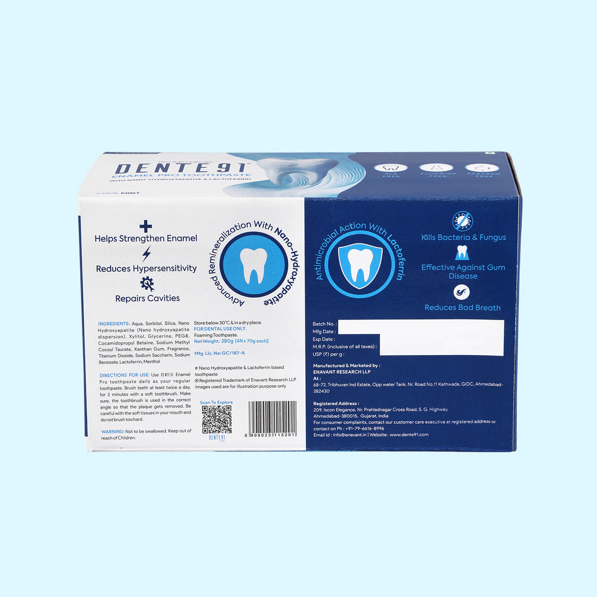 Dente91 Enamel Pro Toothpaste - Dente91