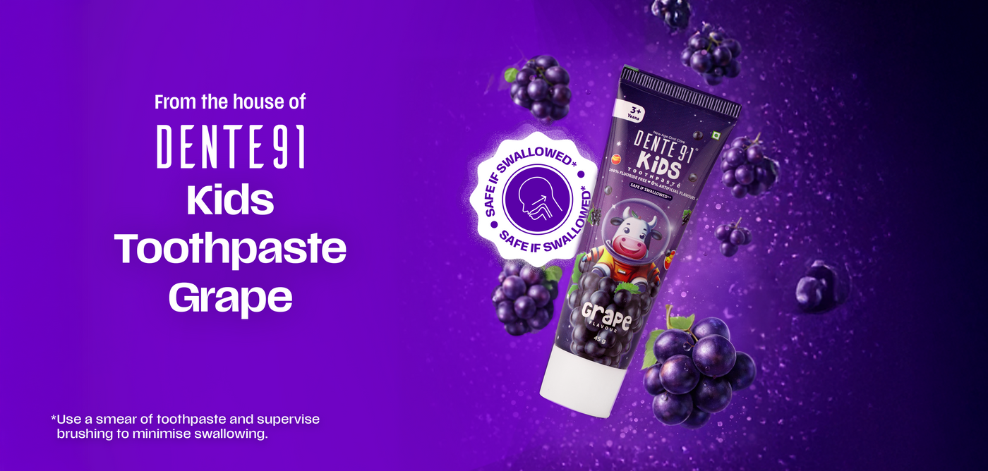 Dente91 Kids Toothpaste, Grape Flavour