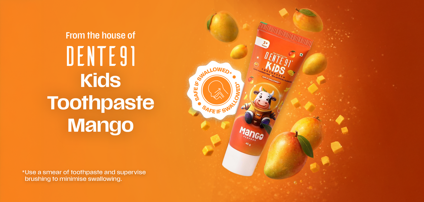 Dente91 Kids Toothpaste, Mango Flavour