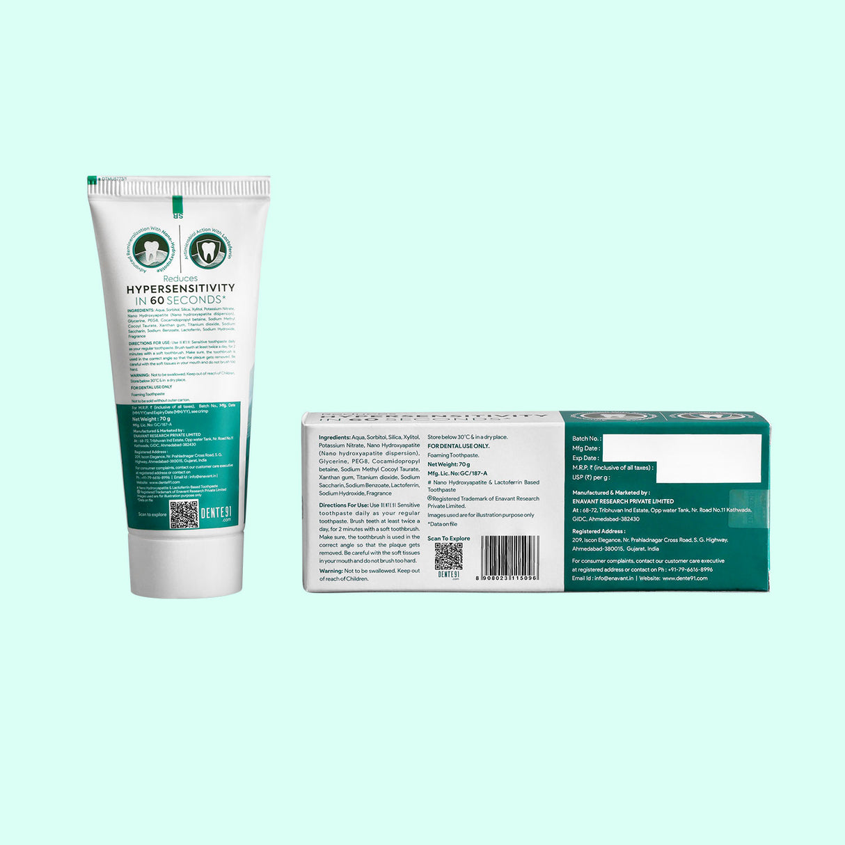 Dente91 Sensitive Toothpaste