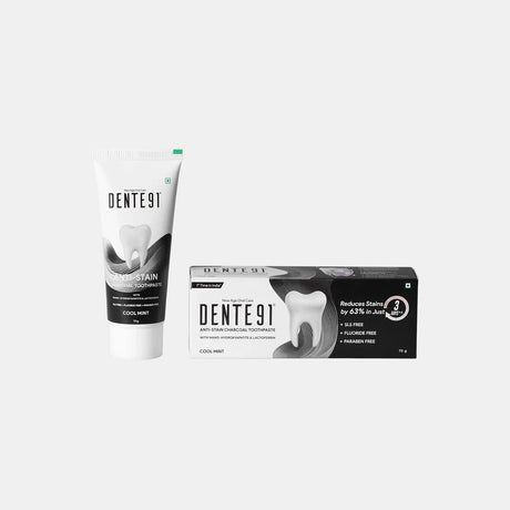 Dente91 Anti-Stain Charcoal Toothpaste - Dente91