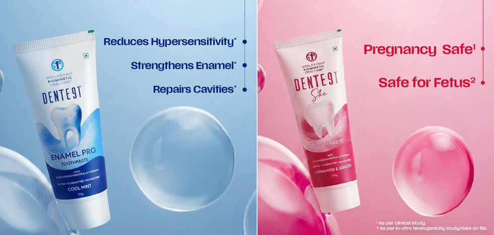 Dente91 Family Toothpaste Combo (Enamel Pro + SHE Toothpaste)