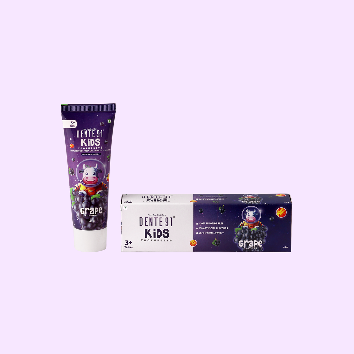 Dente91 Kids Toothpaste, Grape Flavour - Dente91