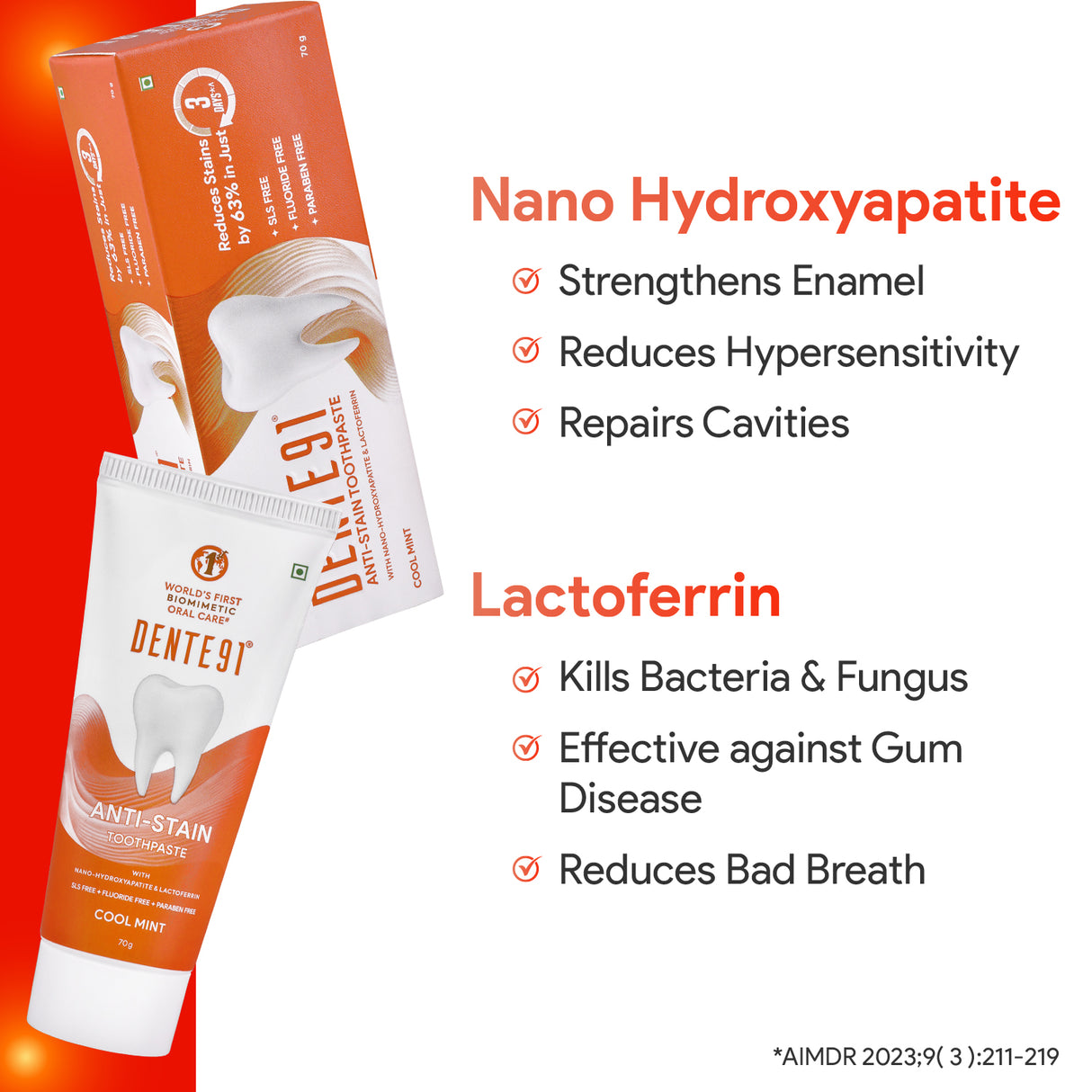 Dente91 Anti-Stain Expert Toothpaste