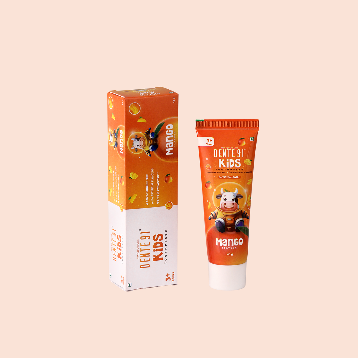 Dente91 Kids Toothpaste, Mango Flavour - Dente91