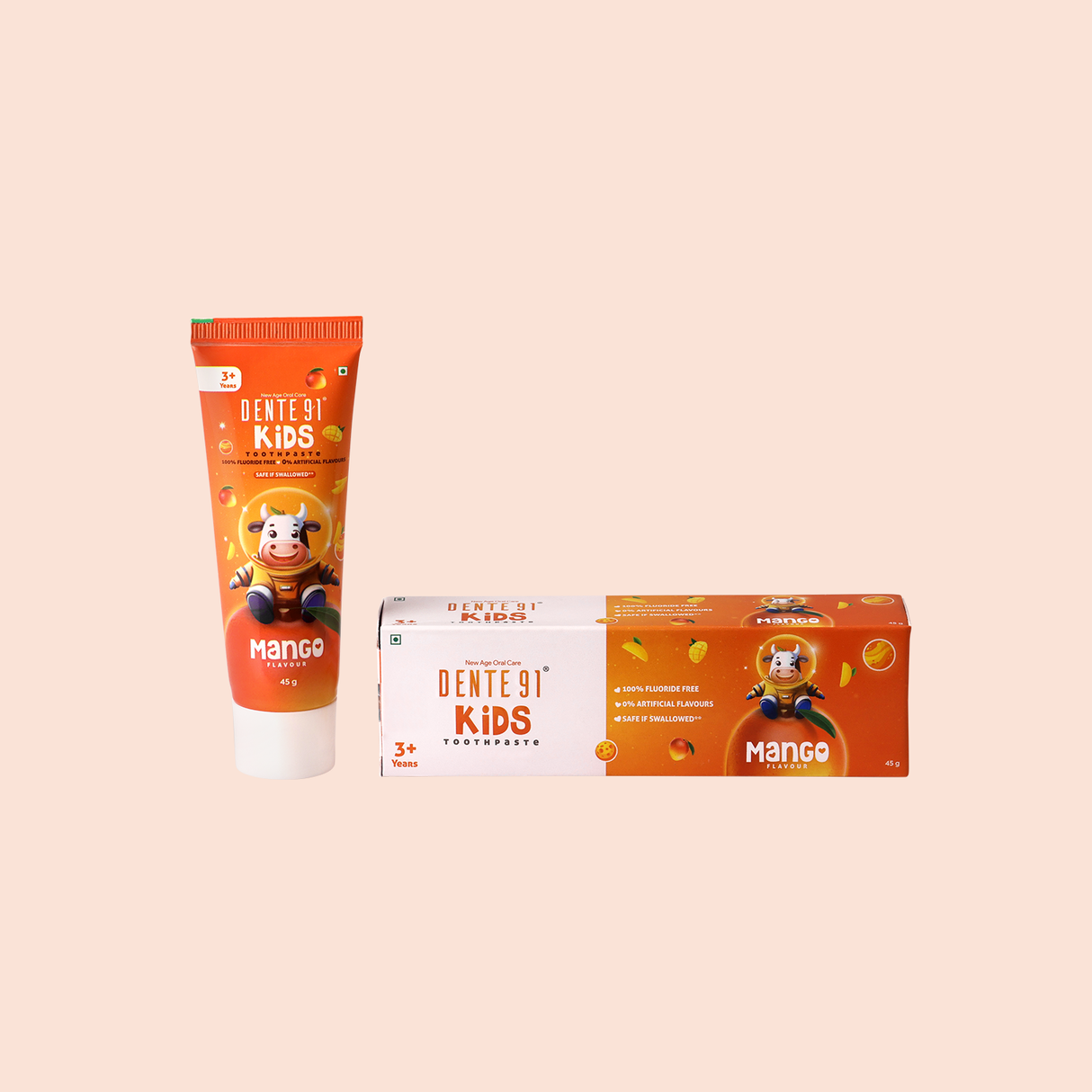 Dente91 Kids Toothpaste, Mango Flavour - Dente91