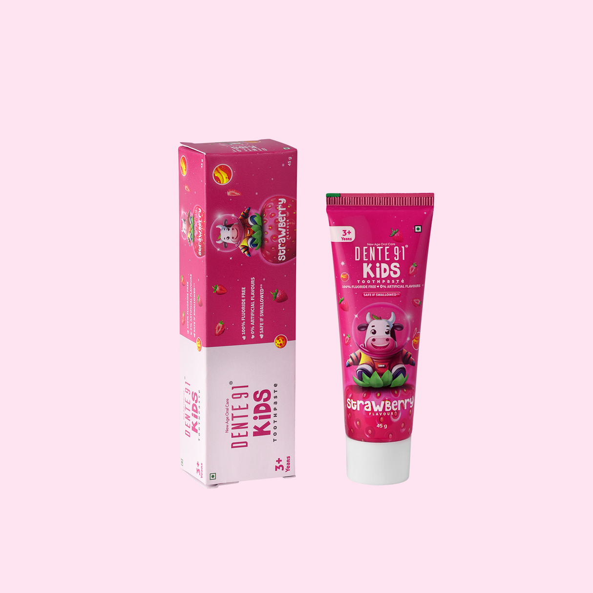 Dente91 Kids Toothpaste, Strawberry Flavour - Dente91