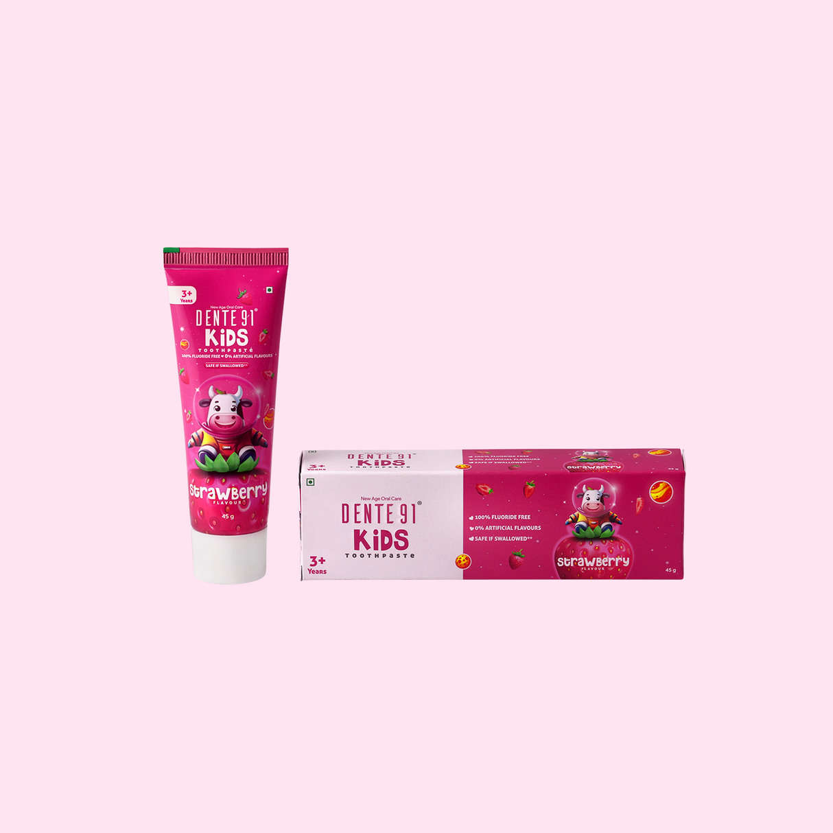 Dente91 Kids Toothpaste, Strawberry Flavour - Dente91