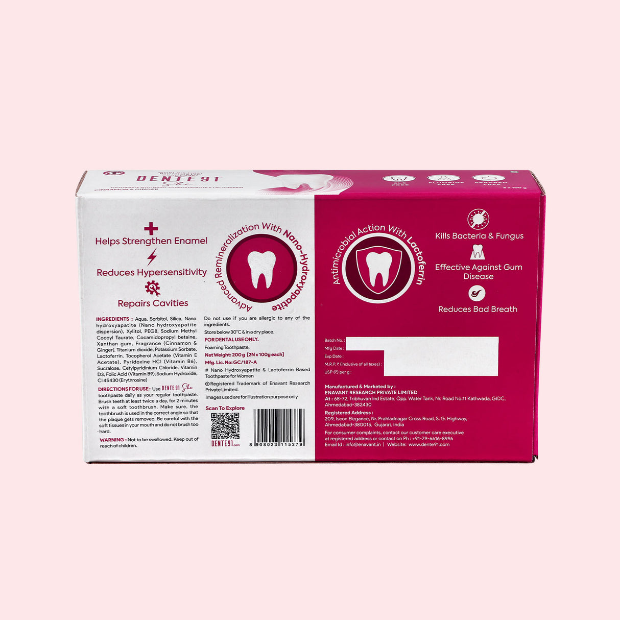 Dente91 SHE Toothpaste