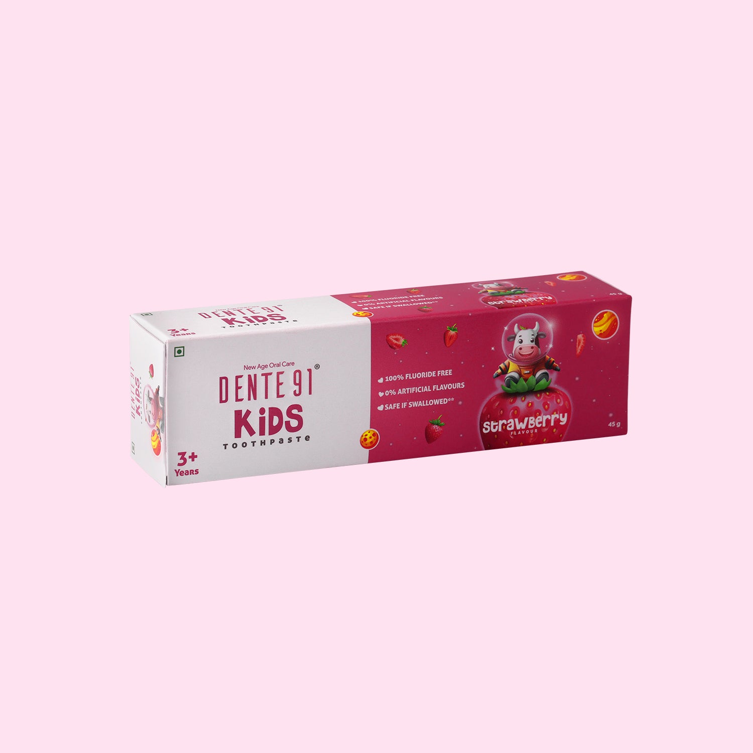 Buy Fluoride-Free Strawberry Flavoured Kids Toothpaste Dente91