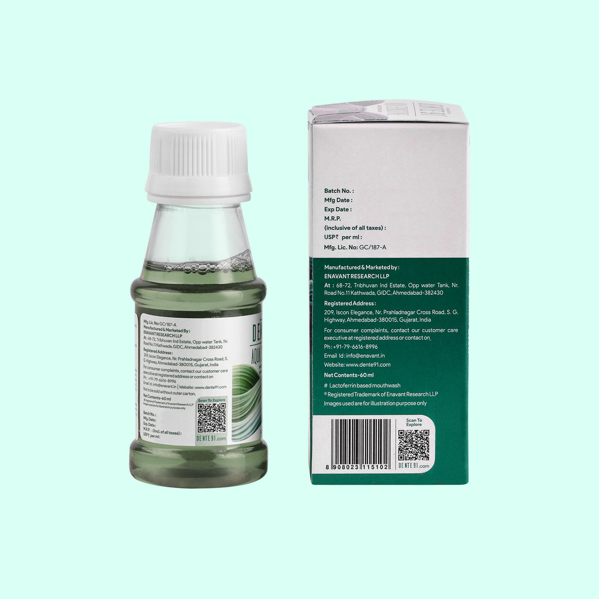 Dente91 Aqua Sensitive Mouthwash