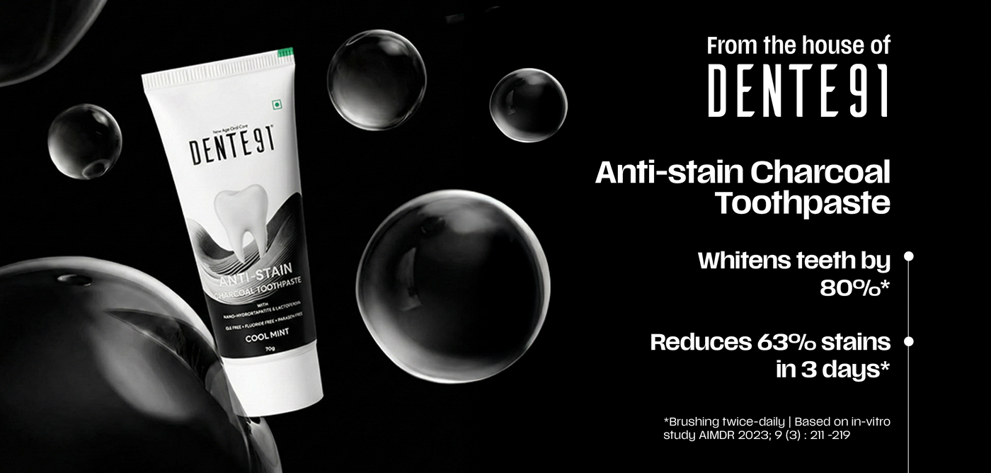 Dente91 Anti-Stain Charcoal Toothpaste