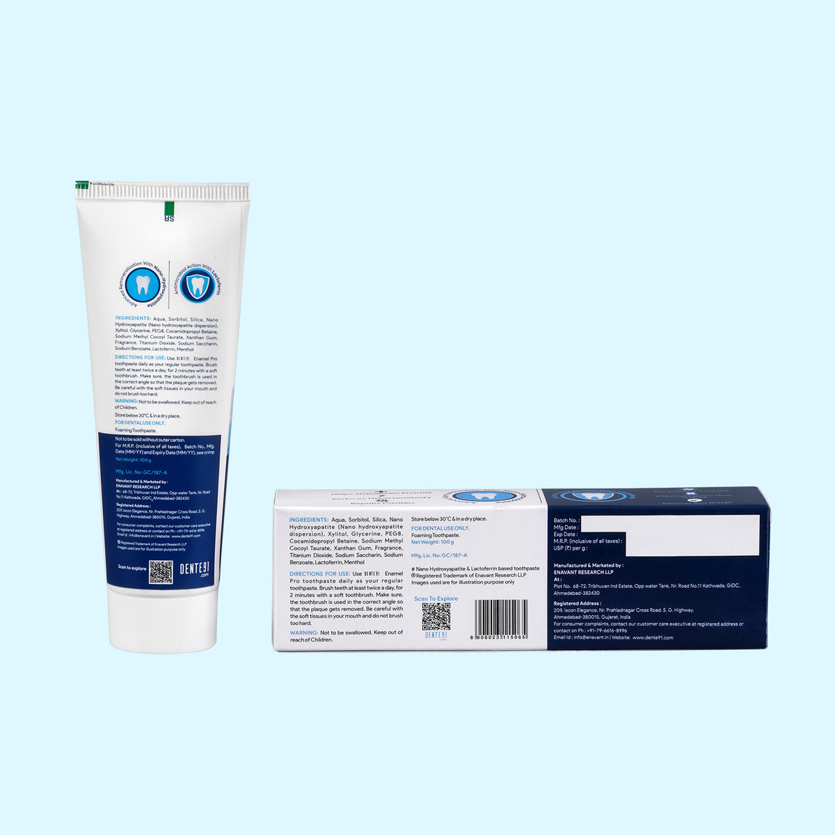 Enamel Toothpaste Example Buy Dente91 Enamel Pro Toothpaste | Fluoride-Free Enamel Repair