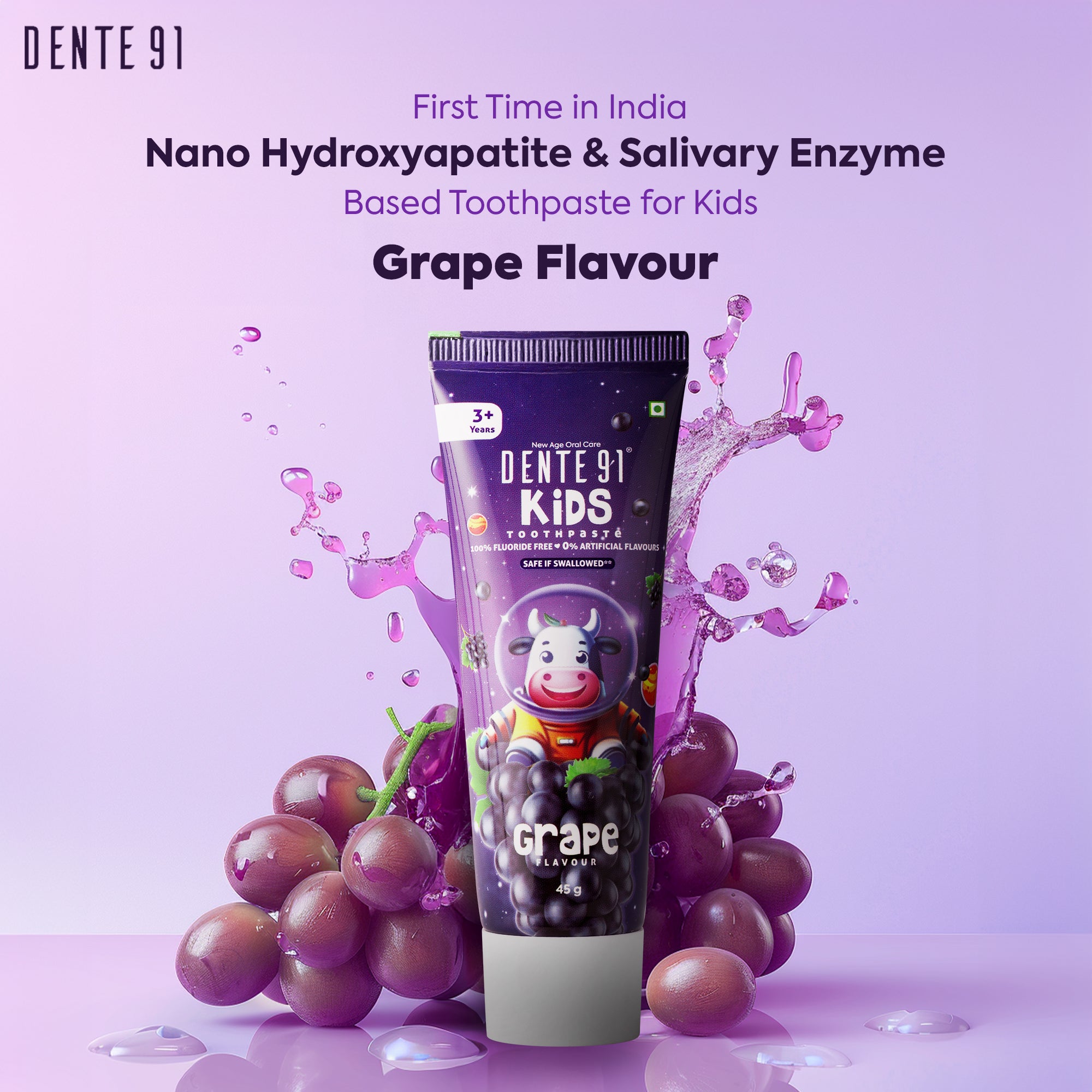 Buy Best Grape Flavoured Kids Toothpaste in India from Dente91