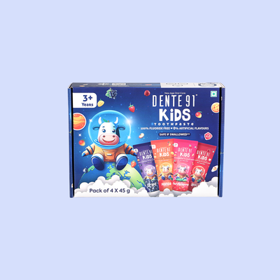 Dente91 Kids Toothpaste, Pack of 4